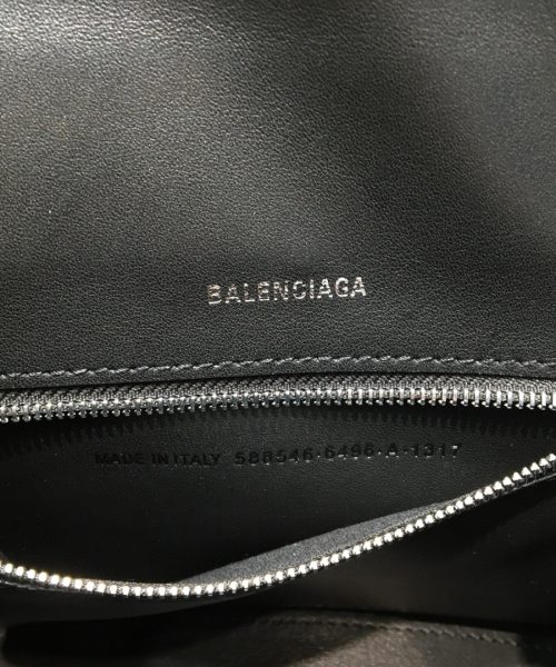 Balenciaga Hourglass XS Handbag In Black, For Women, Women's Bags 7.4in/19cm
