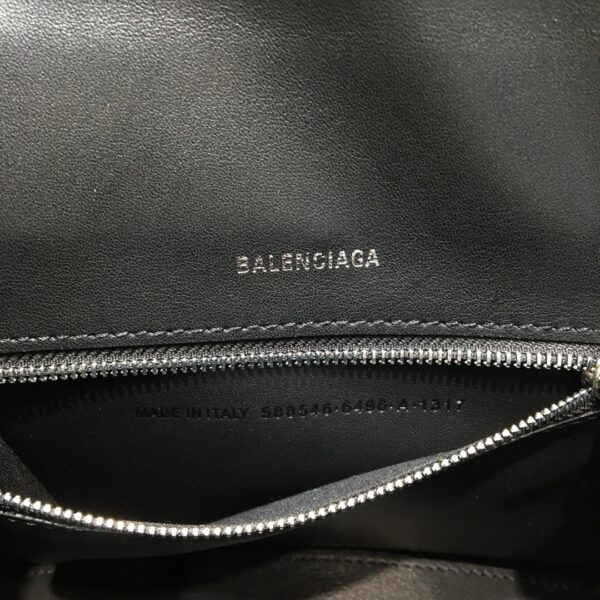 Balenciaga Hourglass XS Handbag In Black, For Women, Women's Bags 7.4in/19cm