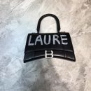 Balenciaga Hourglass XS Handbag In Black, For Women, Women's Bags 7.4in/19cm