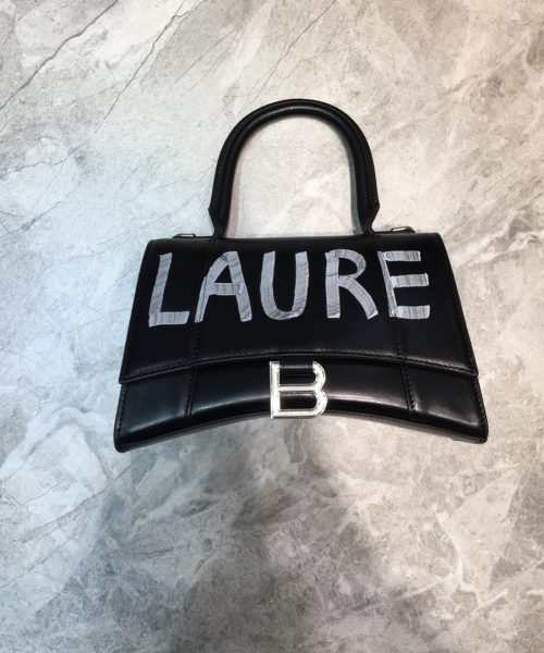 Balenciaga Hourglass XS Handbag In Black, For Women, Women's Bags 7.4in/19cm