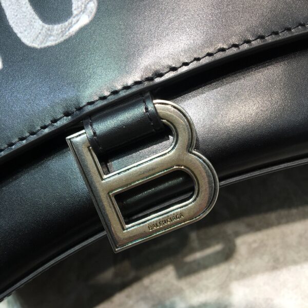 Balenciaga Hourglass XS Handbag In Black, For Women, Women's Bags 7.4in/19cm