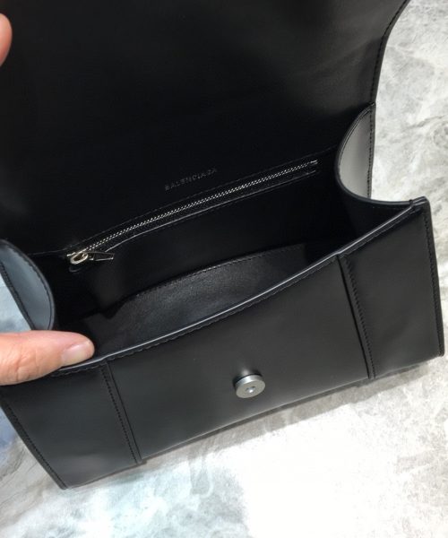 Balenciaga Hourglass XS Handbag In Black, For Women, Women's Bags 7.4in/19cm