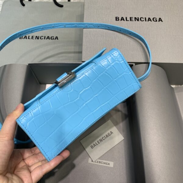 Balenciaga Hourglass XS Handbag In Blue, For Women, Women's Bags 7.4in/19cm 5928331LR6Y4624