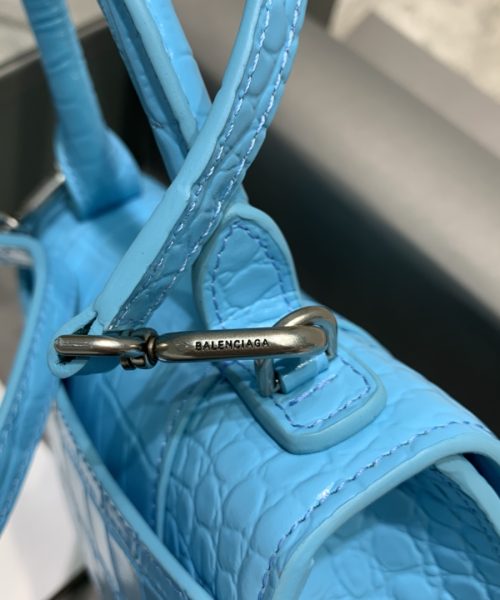 Balenciaga Hourglass XS Handbag In Blue, For Women, Women's Bags 7.4in/19cm 5928331LR6Y4624
