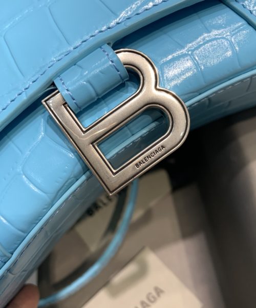 Balenciaga Hourglass XS Handbag In Blue, For Women, Women's Bags 7.4in/19cm 5928331LR6Y4624