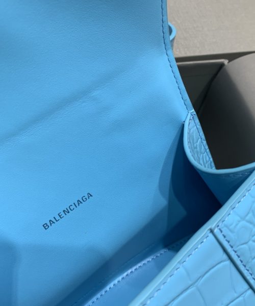 Balenciaga Hourglass XS Handbag In Blue, For Women, Women's Bags 7.4in/19cm 5928331LR6Y4624