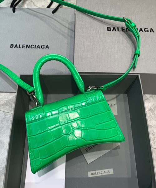 Balenciaga Hourglass XS Handbag In Bright Green, For Women, Women's Bags 7.4in/19cm