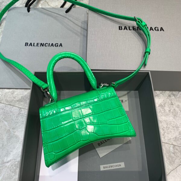 Balenciaga Hourglass XS Handbag In Bright Green, For Women, Women's Bags 7.4in/19cm