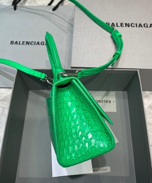 Balenciaga Hourglass XS Handbag In Bright Green, For Women, Women's Bags 7.4in/19cm