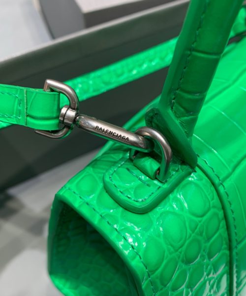 Balenciaga Hourglass XS Handbag In Bright Green, For Women, Women's Bags 7.4in/19cm