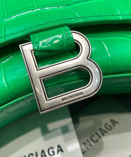 Balenciaga Hourglass XS Handbag In Bright Green, For Women, Women's Bags 7.4in/19cm