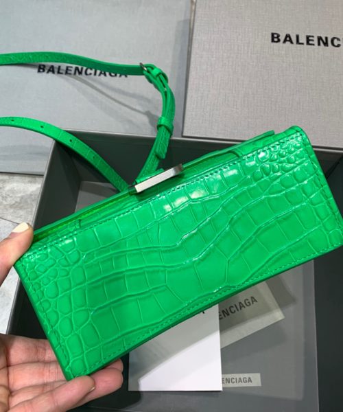Balenciaga Hourglass XS Handbag In Bright Green, For Women, Women's Bags 7.4in/19cm