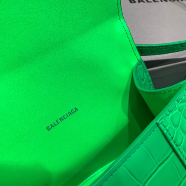 Balenciaga Hourglass XS Handbag In Bright Green, For Women, Women's Bags 7.4in/19cm