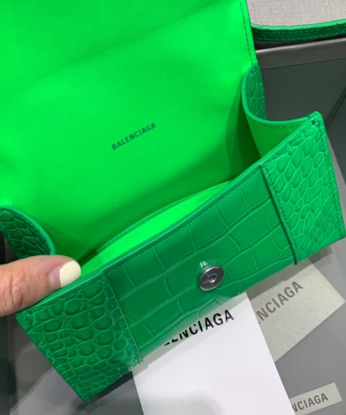 Balenciaga Hourglass XS Handbag In Bright Green, For Women, Women's Bags 7.4in/19cm