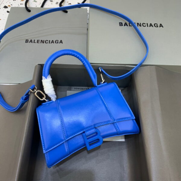Balenciaga Hourglass XS Handbag In Dark Blue, For Women, Women's Bags 7.4in/19cm
