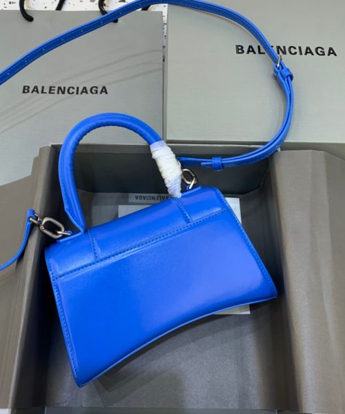 Balenciaga Hourglass XS Handbag In Dark Blue, For Women, Women's Bags 7.4in/19cm