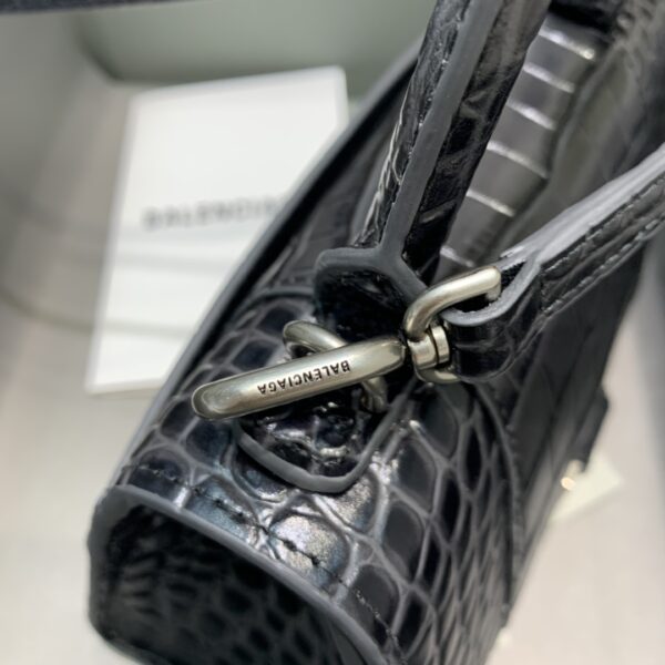 Balenciaga Hourglass XS Handbag In Dark Grey, For Women, Women's Bags 7.4in/19cm 5935461LR6Y1309
