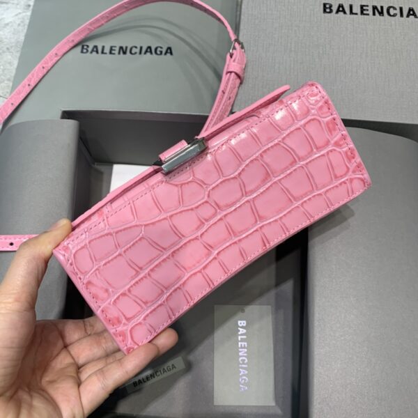 Balenciaga Hourglass XS Handbag In Dark Pink, For Women, Women's Bags 7.4in/19cm
