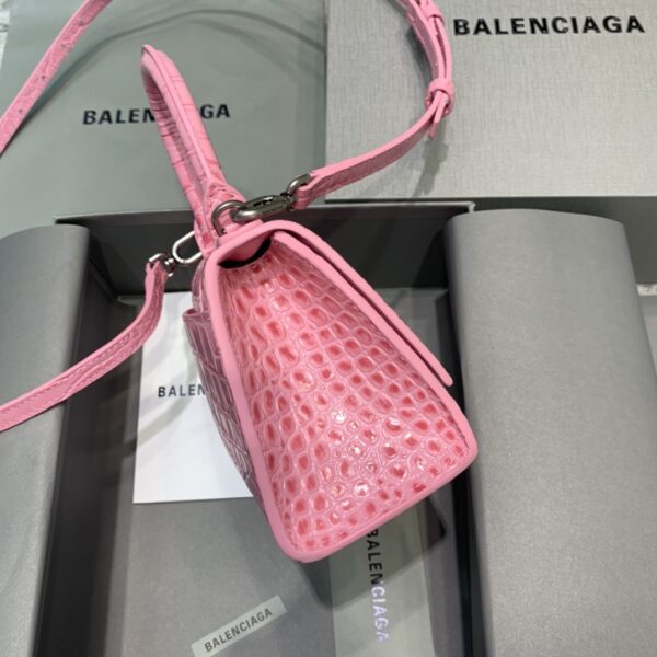 Balenciaga Hourglass XS Handbag In Dark Pink, For Women, Women's Bags 7.4in/19cm