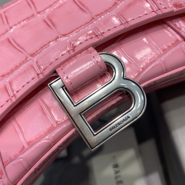 Balenciaga Hourglass XS Handbag In Dark Pink, For Women, Women's Bags 7.4in/19cm