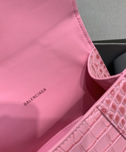 Balenciaga Hourglass XS Handbag In Dark Pink, For Women, Women's Bags 7.4in/19cm
