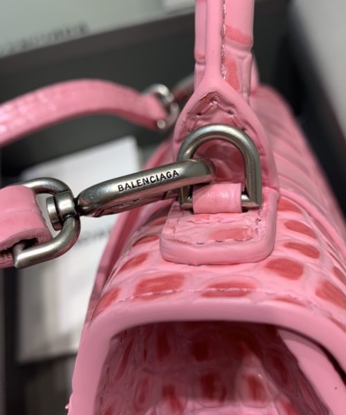 Balenciaga Hourglass XS Handbag In Dark Pink, For Women, Women's Bags 7.4in/19cm