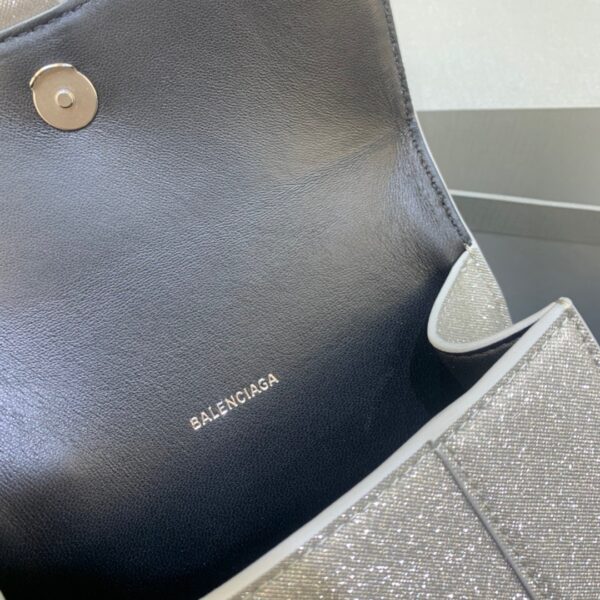 Balenciaga Hourglass XS Handbag In Grey, For Women, Women's Bags 7.4in/19cm 5928332102G1501
