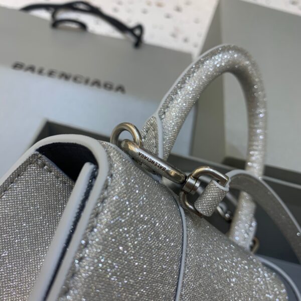 Balenciaga Hourglass XS Handbag In Grey, For Women, Women's Bags 7.4in/19cm 5928332102G1501