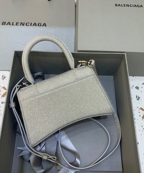 Balenciaga Hourglass XS Handbag In Grey, For Women, Women's Bags 7.4in/19cm 5928332102G1501