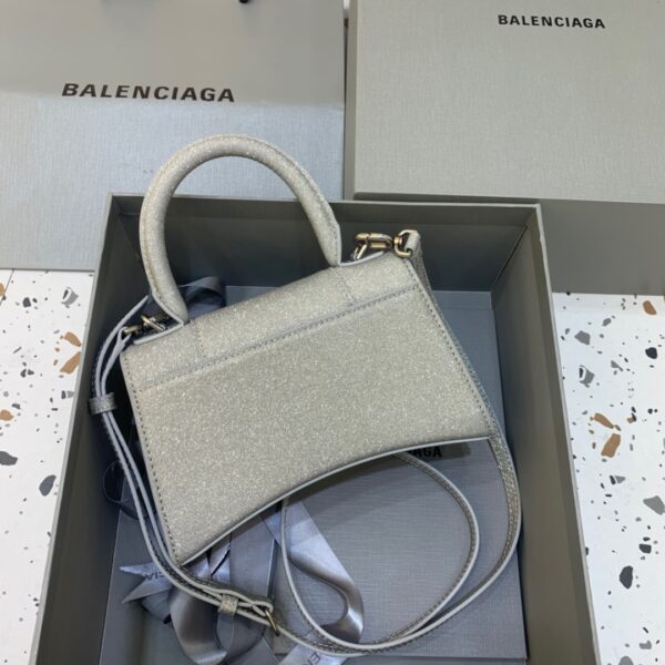 Balenciaga Hourglass XS Handbag In Grey, For Women, Women's Bags 7.4in/19cm 5928332102G1501