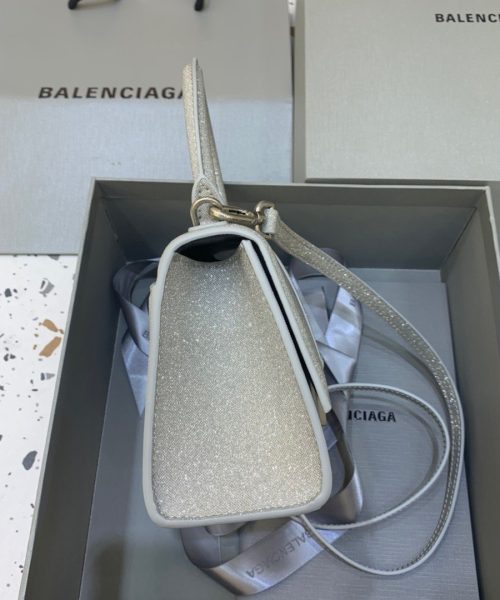 Balenciaga Hourglass XS Handbag In Grey, For Women, Women's Bags 7.4in/19cm 5928332102G1501