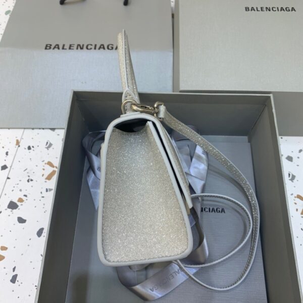 Balenciaga Hourglass XS Handbag In Grey, For Women, Women's Bags 7.4in/19cm 5928332102G1501