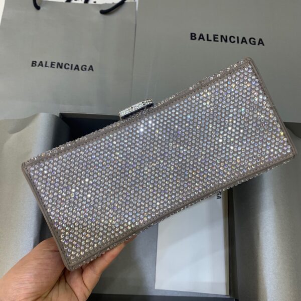 Balenciaga Hourglass XS Handbag In Grey, For Women, Women's Bags 7.4in/19cm 59283328D0Y1272