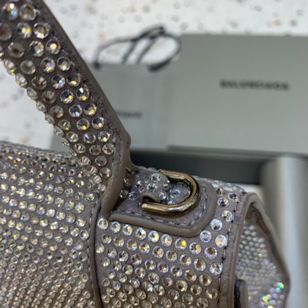 Balenciaga Hourglass XS Handbag In Grey, For Women, Women's Bags 7.4in/19cm 59283328D0Y1272