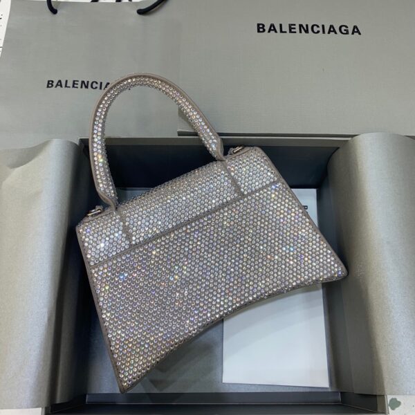 Balenciaga Hourglass XS Handbag In Grey, For Women, Women's Bags 7.4in/19cm 59283328D0Y1272