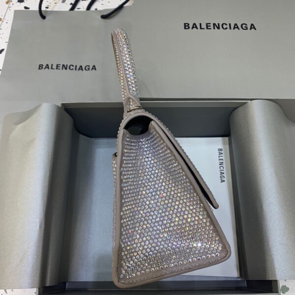 Balenciaga Hourglass XS Handbag In Grey, For Women, Women's Bags 7.4in/19cm 59283328D0Y1272