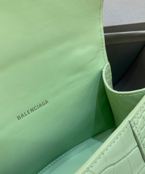 Balenciaga Hourglass XS Handbag In Light Green, For Women, Women's Bags 7.4in/19cm