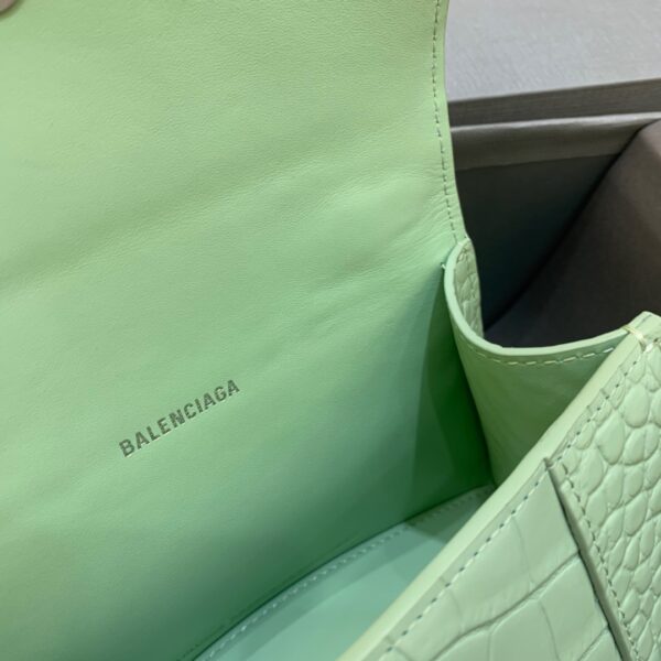 Balenciaga Hourglass XS Handbag In Light Green, For Women, Women's Bags 7.4in/19cm