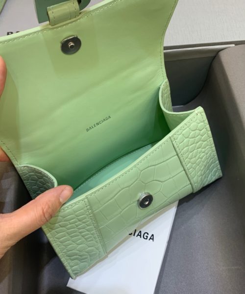 Balenciaga Hourglass XS Handbag In Light Green, For Women, Women's Bags 7.4in/19cm