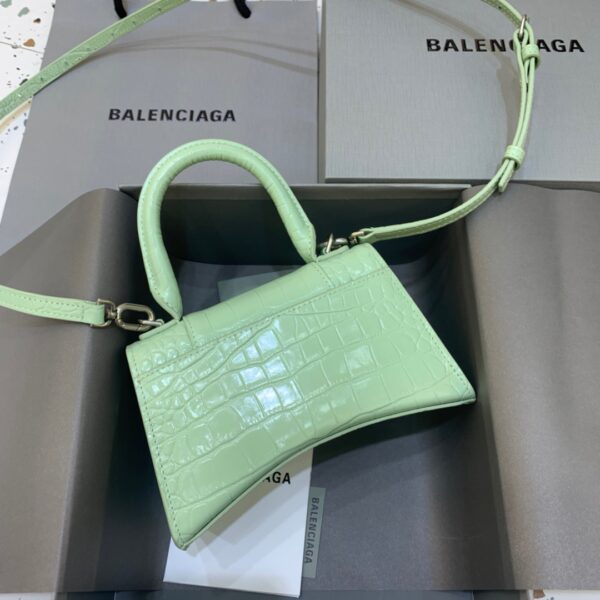 Balenciaga Hourglass XS Handbag In Light Green, For Women, Women's Bags 7.4in/19cm