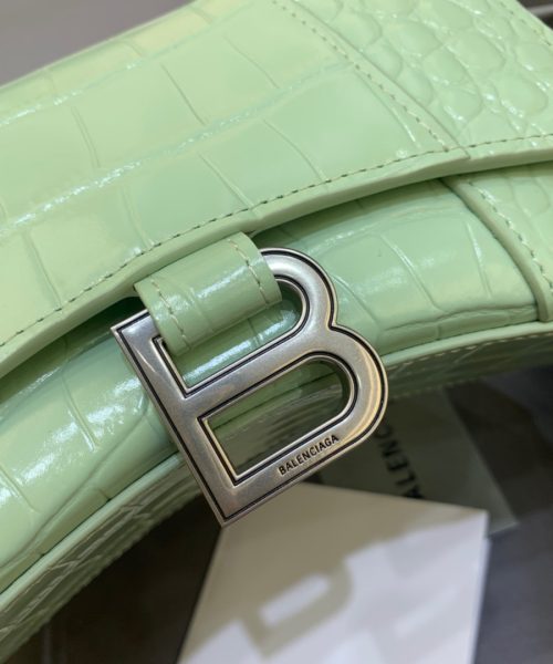 Balenciaga Hourglass XS Handbag In Light Green, For Women, Women's Bags 7.4in/19cm