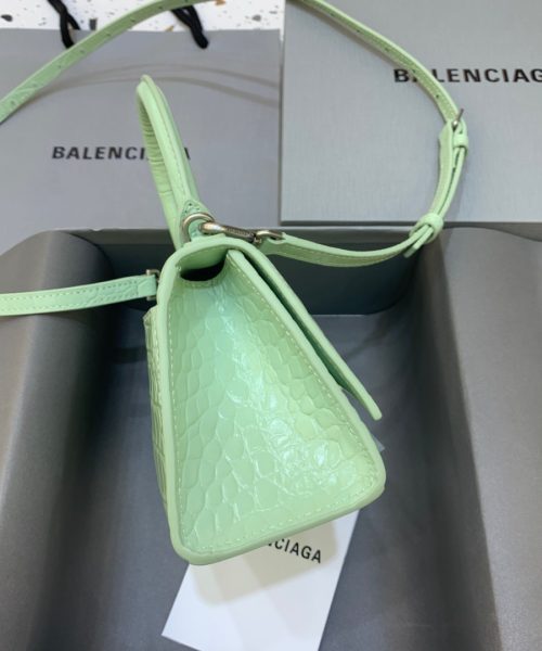 Balenciaga Hourglass XS Handbag In Light Green, For Women, Women's Bags 7.4in/19cm