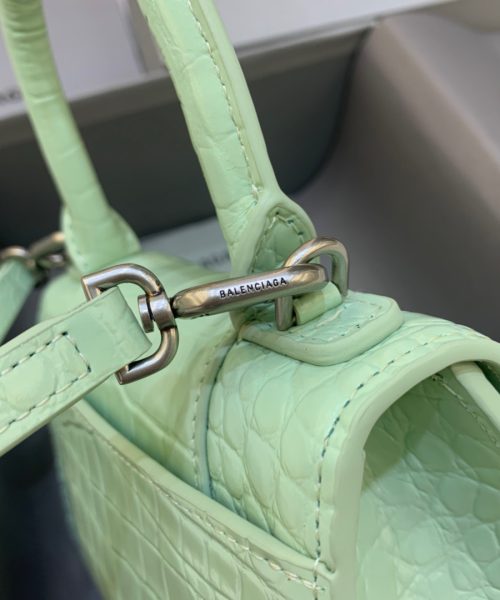 Balenciaga Hourglass XS Handbag In Light Green, For Women, Women's Bags 7.4in/19cm