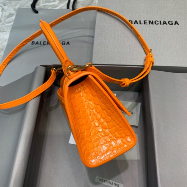 Balenciaga Hourglass XS Handbag In Orange, For Women, Women's Bags 7.4in/19cm