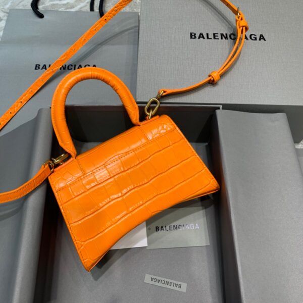 Balenciaga Hourglass XS Handbag In Orange, For Women, Women's Bags 7.4in/19cm