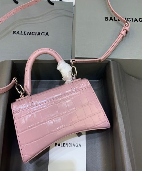Balenciaga Hourglass XS Handbag In Pink, For Women, Women's Bags 7.4in/19cm