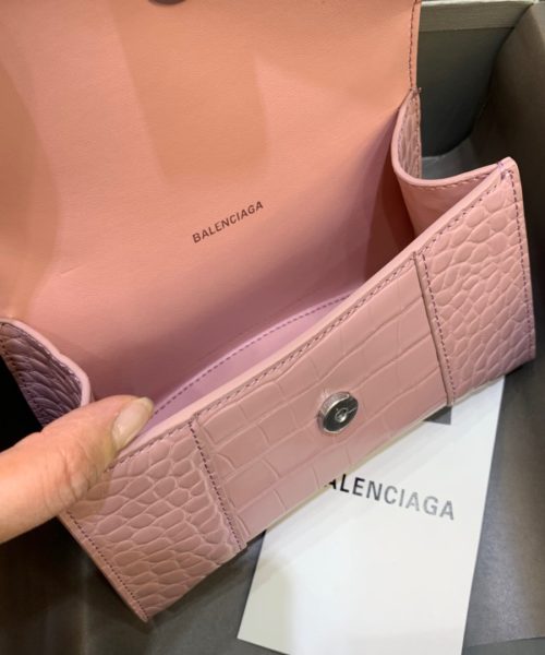 Balenciaga Hourglass XS Handbag In Pink, For Women, Women's Bags 7.4in/19cm