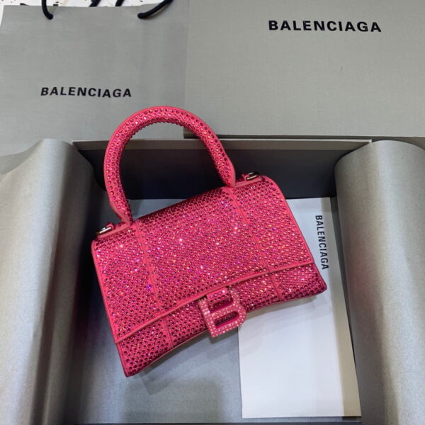 Balenciaga Hourglass XS Handbag In Pink, For Women, Women's Bags 7.4in/19cm