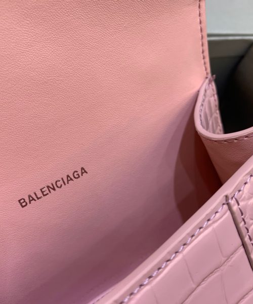 Balenciaga Hourglass XS Handbag In Pink, For Women, Women's Bags 7.4in/19cm