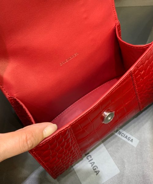 Balenciaga Hourglass XS Handbag In Red, For Women, Women's Bags 7.4in/19cm